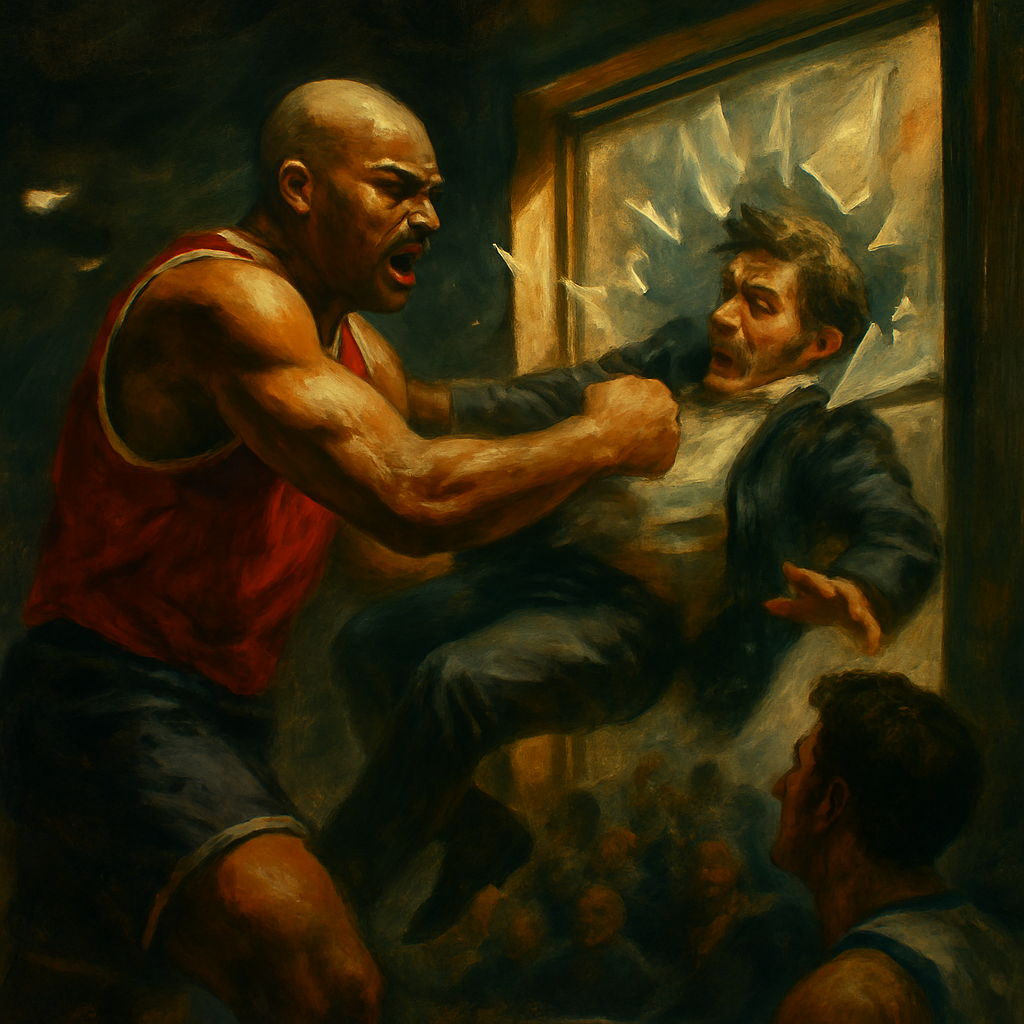 Charles Barkley Throws Fan Through Window — SportsMistakes artwork