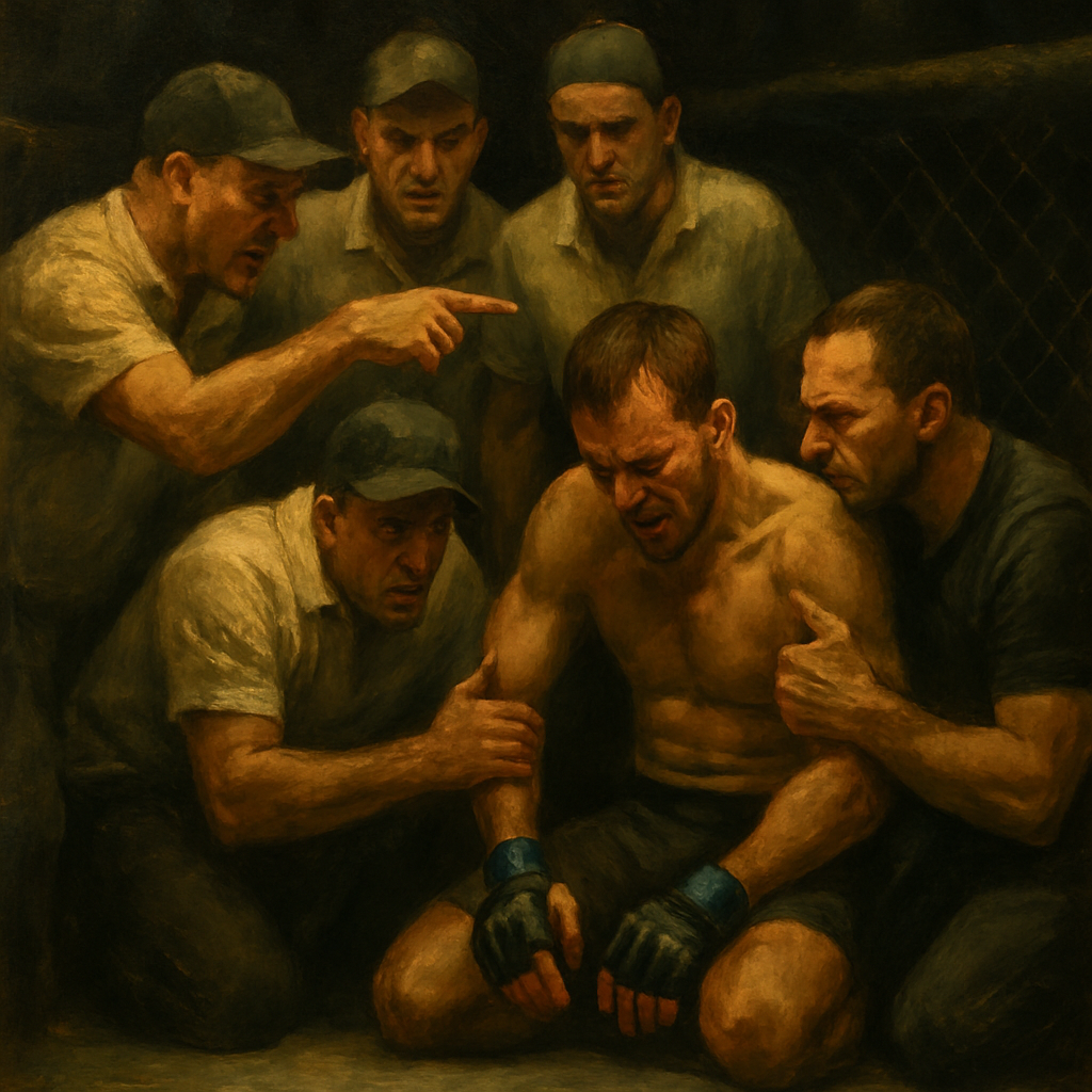 Petr Yan Corner Miscommunication — SportsMistakes artwork