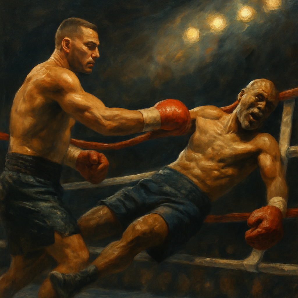 Bernard Hopkins pousse Joe Smith Jr. — SportsMistakes artwork