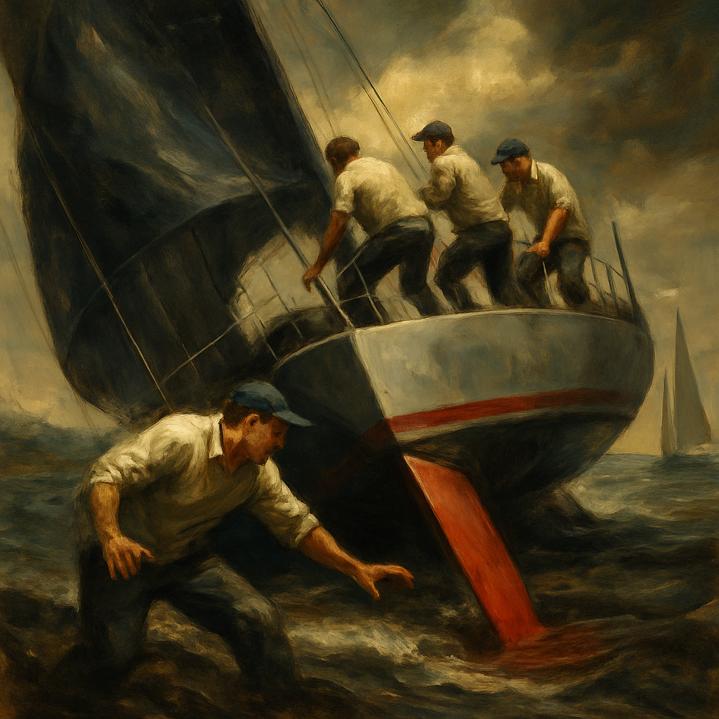 Wild Thing Keel Stuck Start — SportsMistakes artwork