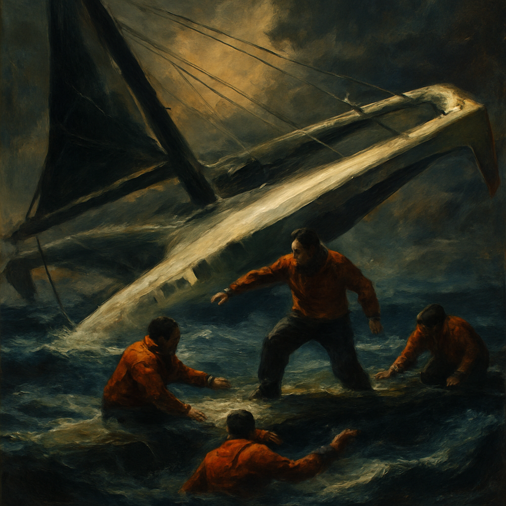 Groupama 3 Capsize Jules Verne — SportsMistakes artwork