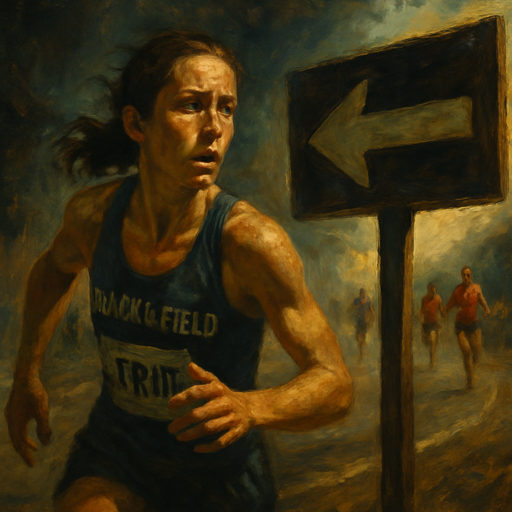 Molly Seidel Wrong Turn Road Race — SportsMistakes artwork