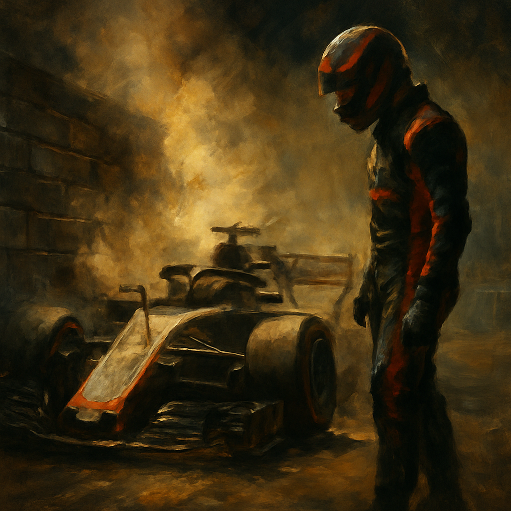 Romain Grosjean Azerbaijan Wall Contact — SportsMistakes artwork