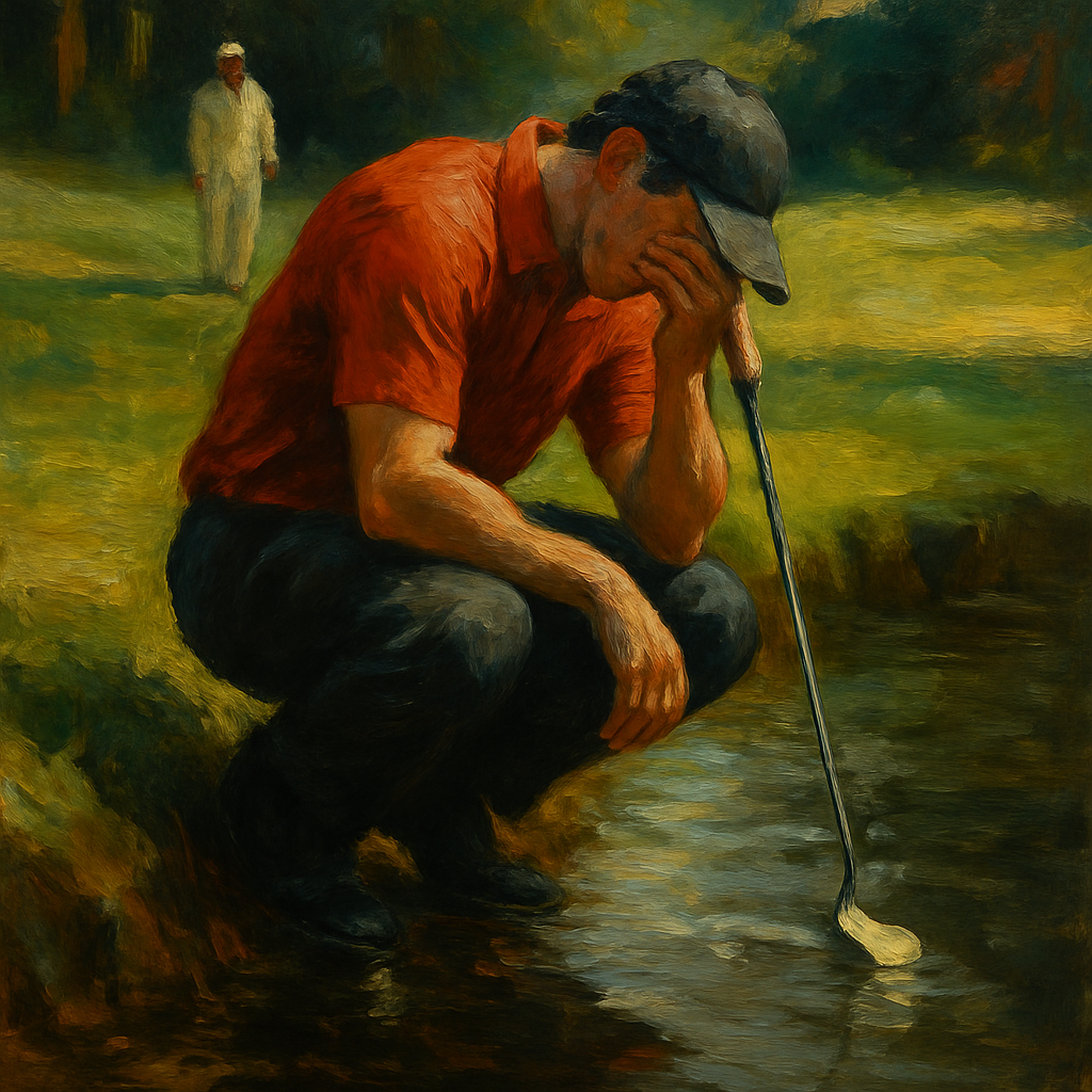 Rory McIlroy's 2026 Masters Water Hazard Incident — SportsMistakes artwork