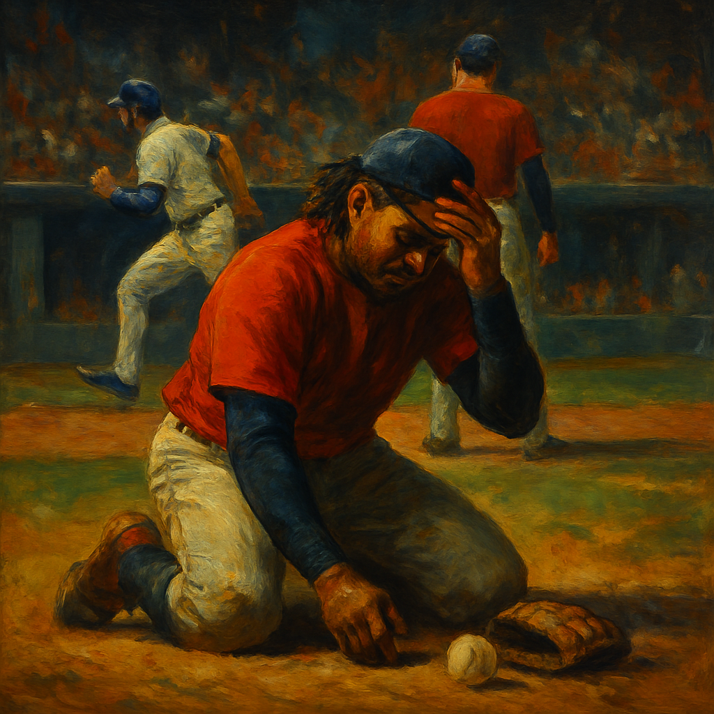 José Ramírez's fielding error in 2026 ALCS Game 2 leads to 3 unearned runs in Cleveland's 3-1 loss — SportsMistakes artwork